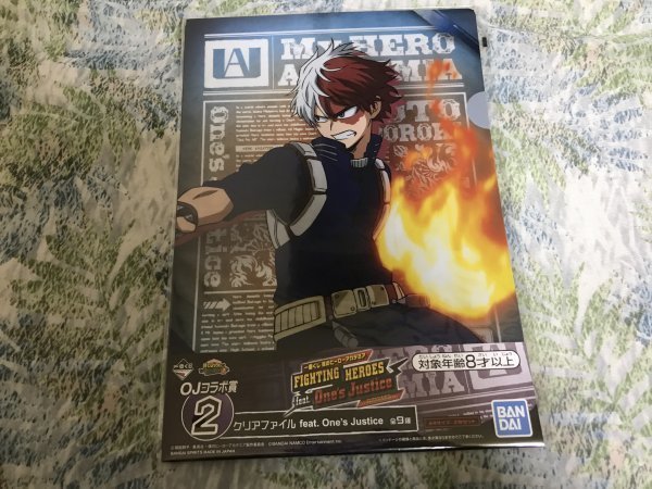 219クリアファイル 一番くじ 僕のヒーローアカデミア FIGHTING HEROES feat. One’s Justice 2枚セット 轟焦凍 夜嵐イナサ拍卖