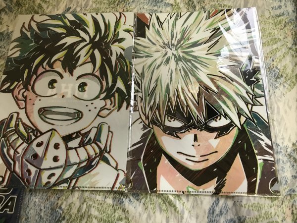 221クリアファイル 僕のヒーローアカデミア Ani-Art 第2弾 2枚セット 爆豪勝己 緑谷出久拍卖