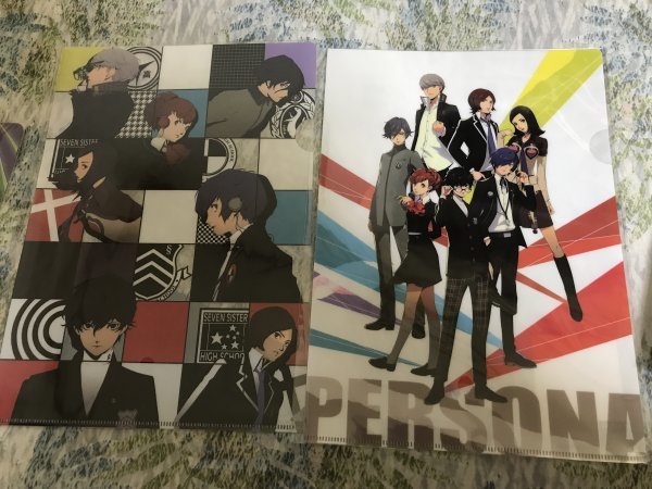 222クリアファイル PERSONA ペルソナシリーズ ペルソナ 25th ANNIVERSARY 2枚セット拍卖