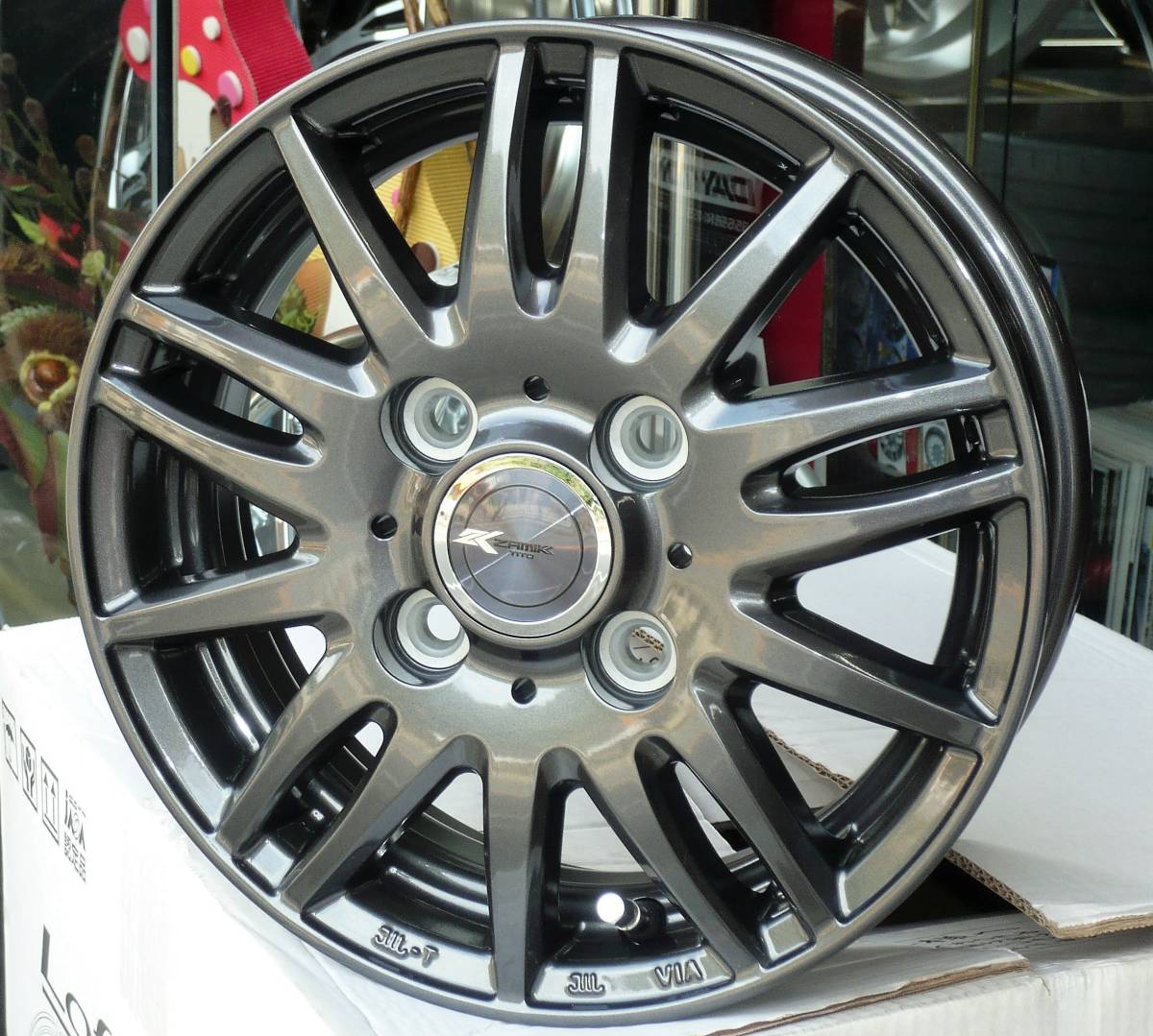 税込! HA6/HA7系 アクティトラック用ホイール 「ザミック・ティート」 新品1台分 ホンダ純正ナット対応拍卖