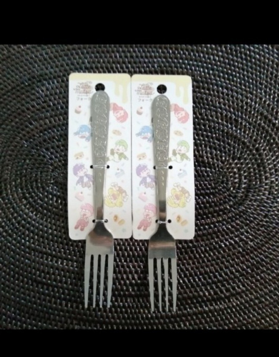 匿名配送料無料】新品 おそ松さん フォーク 2本セット ステンレススチール カトラリー拍卖