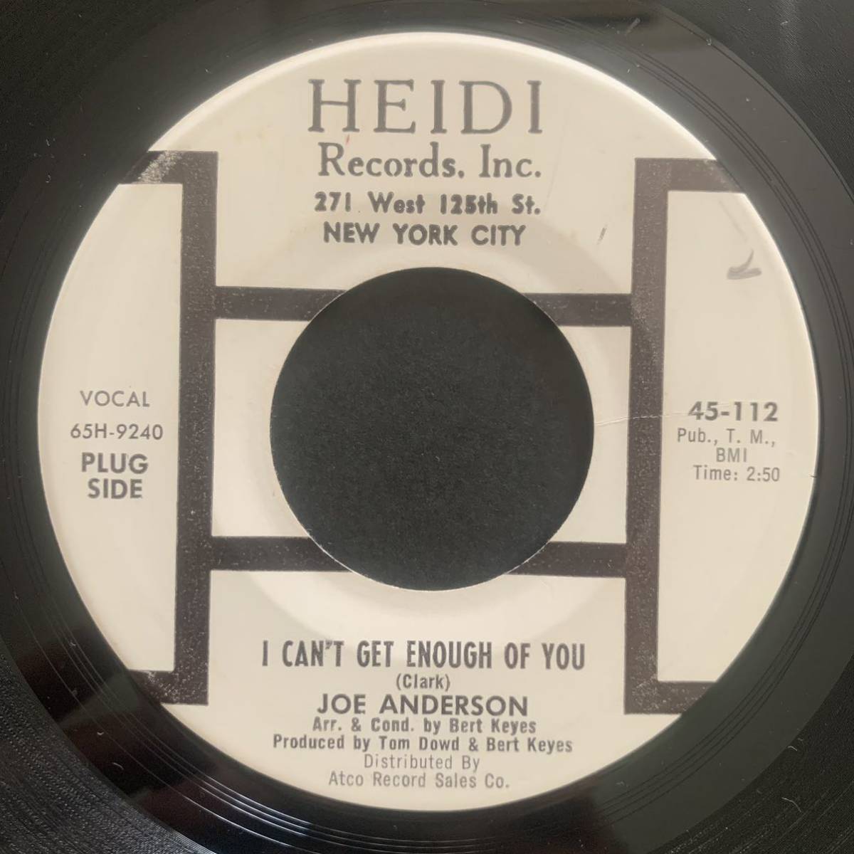 JOE ANDERSON / I CAN'T GET ENOUGH OF YOU (HEIDI) soul45拍卖