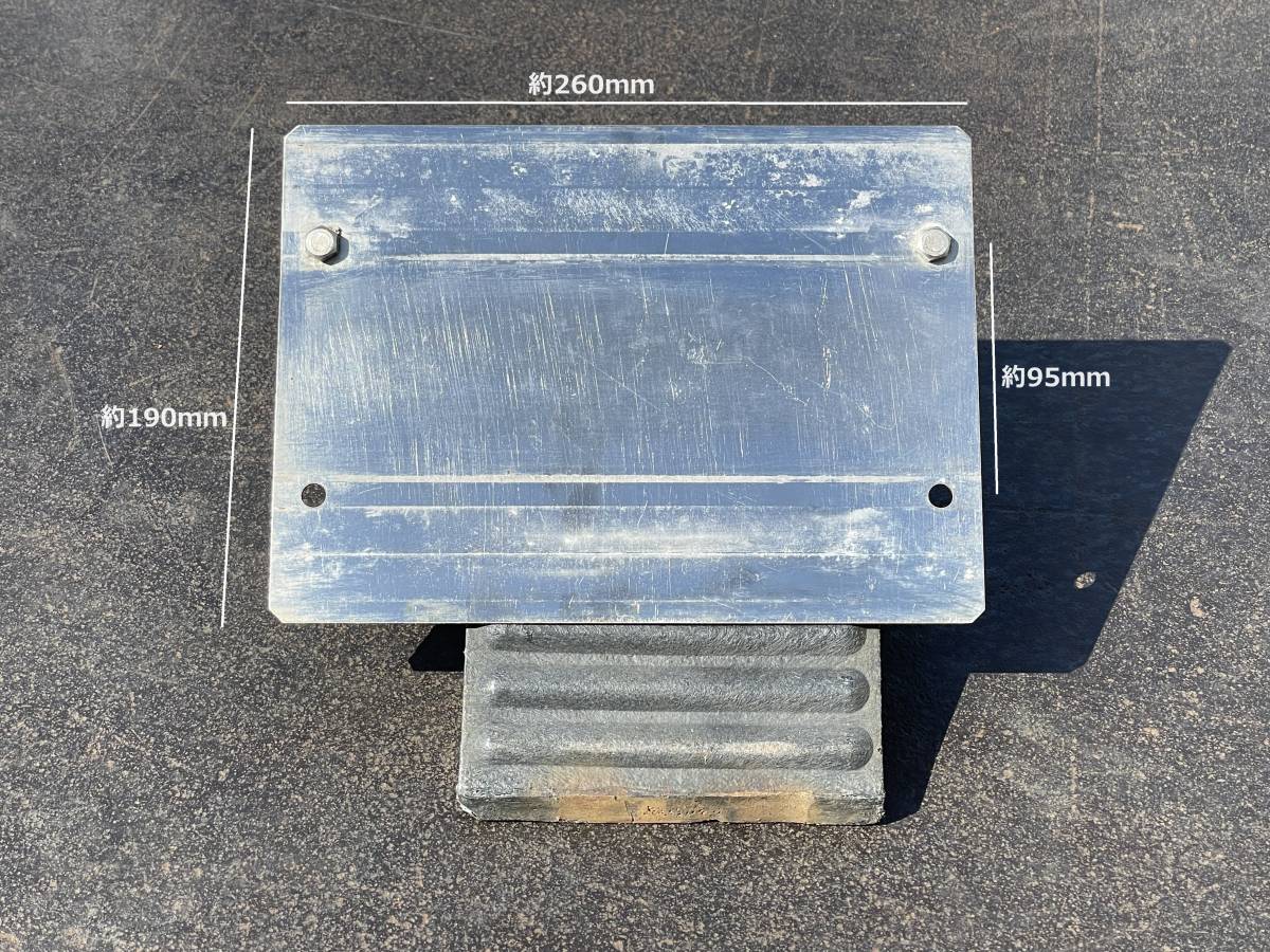 歯止めブラケット★ステンレス製★タイヤストッパ★輪止めホルダー★2点セット★取付金具★即決★ワ38M拍卖