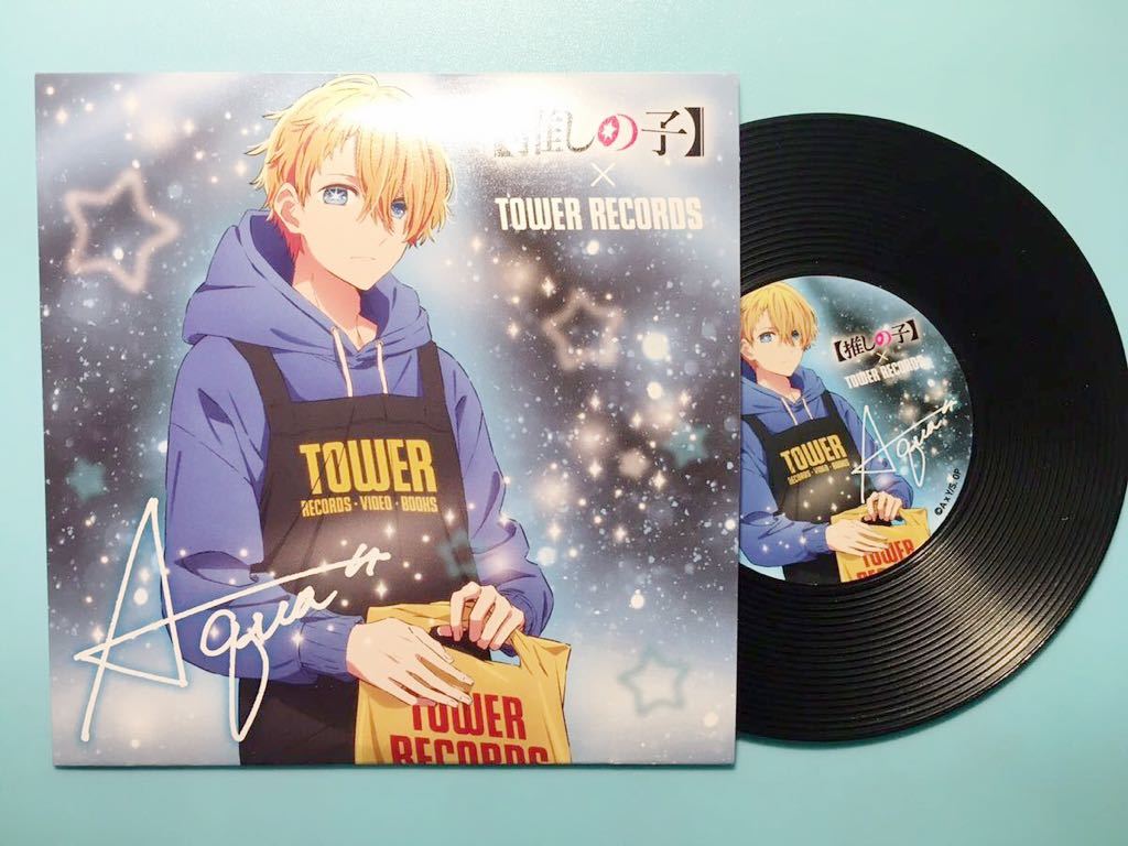 アクア【推しの子】タワーレコード TOWER RECORDS CAFE レコードコースター / 星野アイ アクア ルビー 有馬かな MEMちょ 黒川あかね拍卖