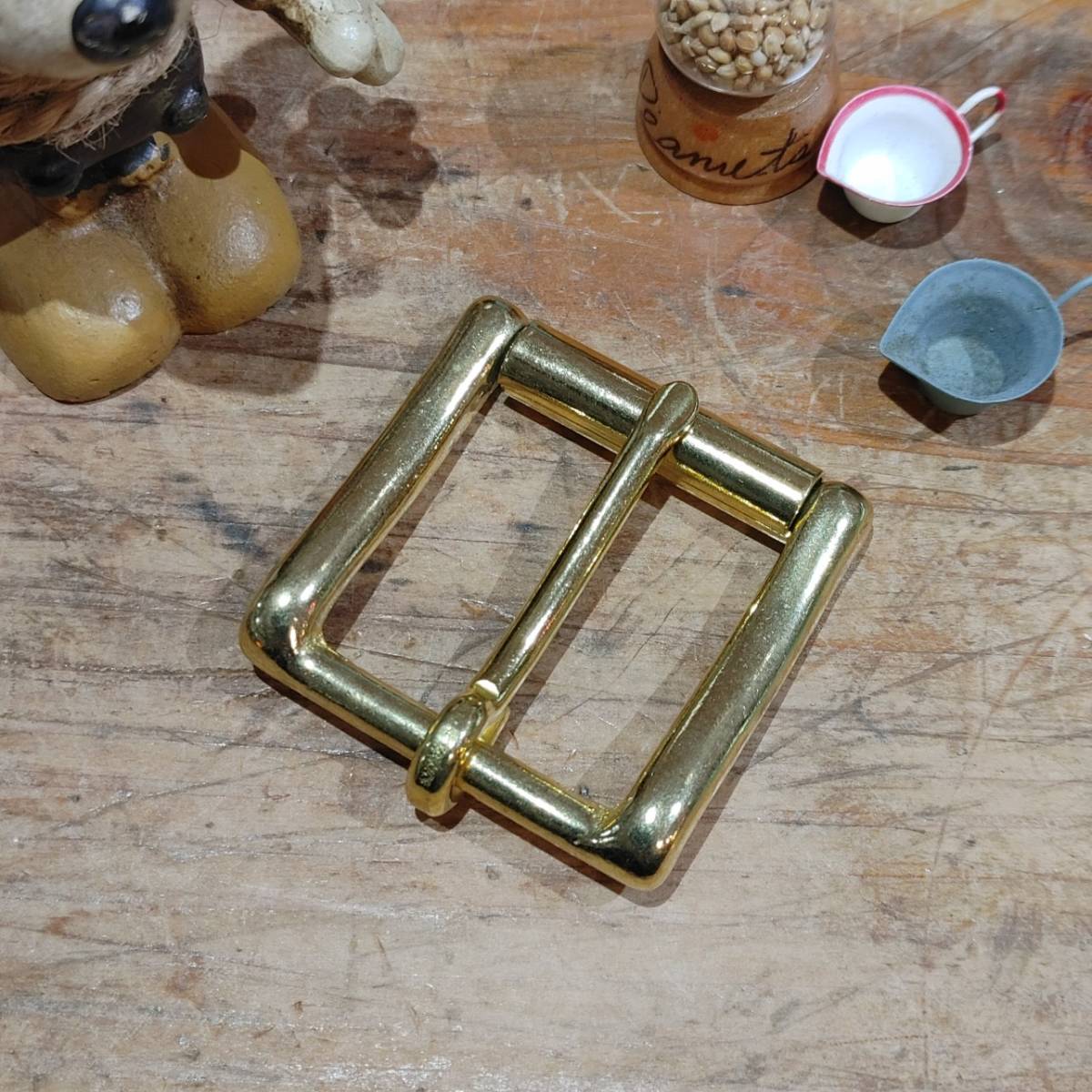 レザークラフト 真鍮金具 Brass 口型 管美錠 内径32mm 1個拍卖