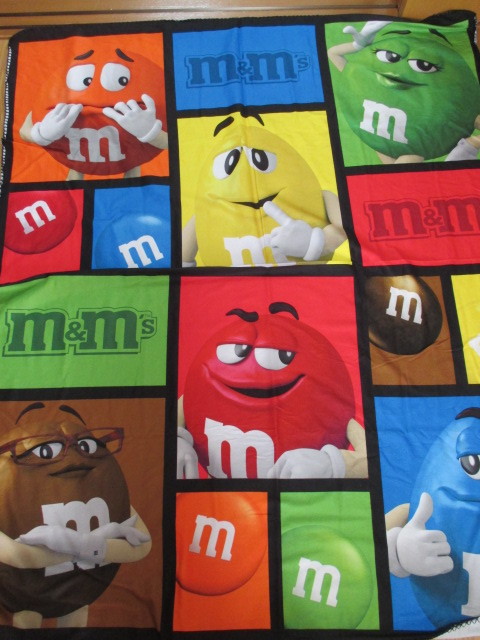 即決★M&M'S m&m's エムアンドエムズ チョコレート キャラクター ブランケット・未使用拍卖
