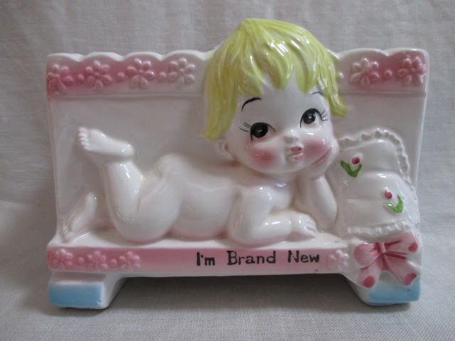 即決★50’s-60’s アメリカンビンテージ ベビープランター ベビーシャワー BABY ベビー☆インテリア拍卖