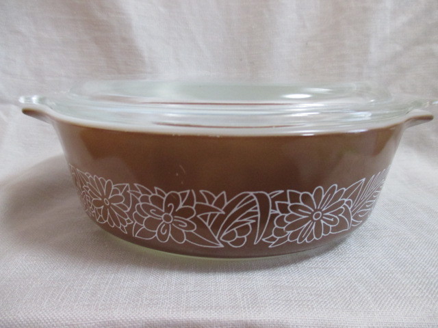 即決★PYREX オールドパイレックス キャセロール☆ウッドランド 拍卖