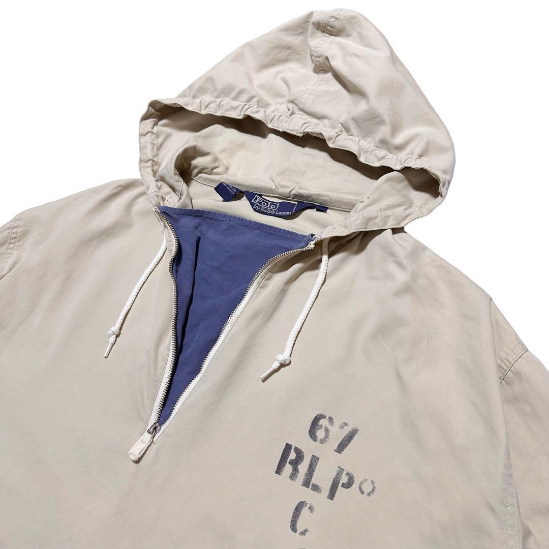 【訳あり品】【90s】 名作 ラルフローレン ステンシル アノラック フーディ拍卖
