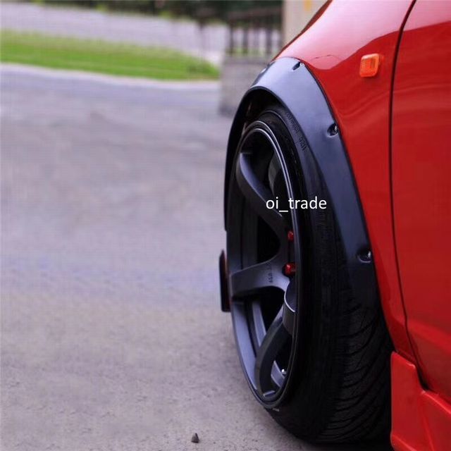 汎用 本格 フェンダー トリム 大 アーチ リップ オーバーフェンダー バーフェン 旧車 泥除 ハミタイ ツライチ ホイール シャコタン エアロ拍卖