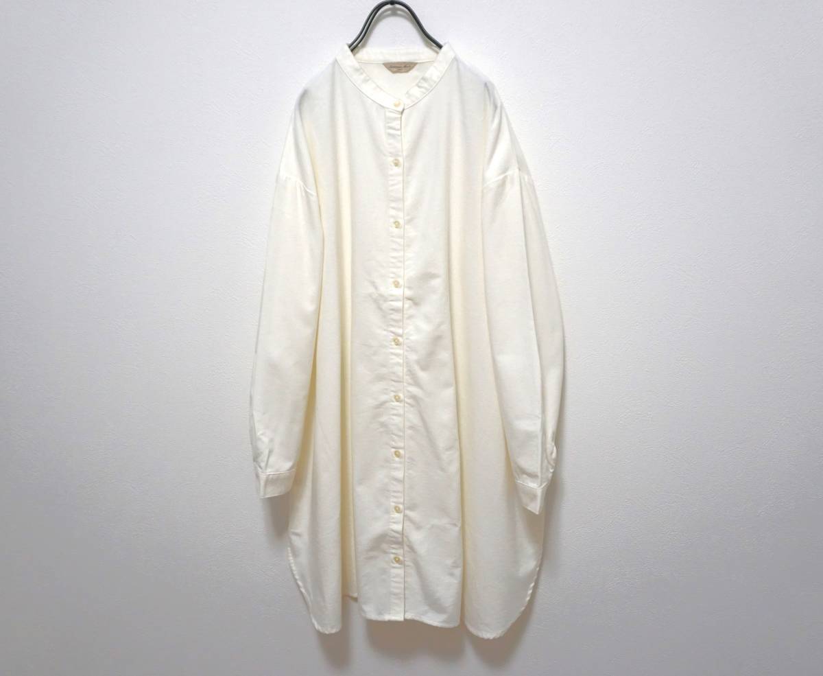 22年 Samansa Mos2 ソフトな着心地 バンドカラー起毛チュニック拍卖