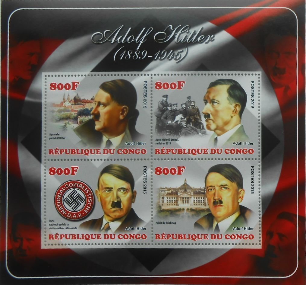 コンゴ切手『第二次世界大戦』(ヒトラー)A ナチスドイツ 未使用拍卖