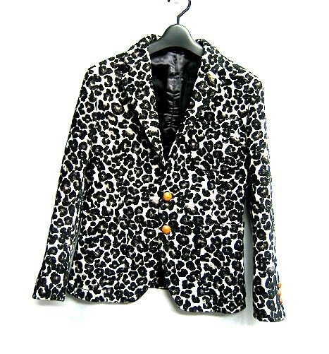 A エイス レオパード柄の2Bジャケット JKT レディース拍卖