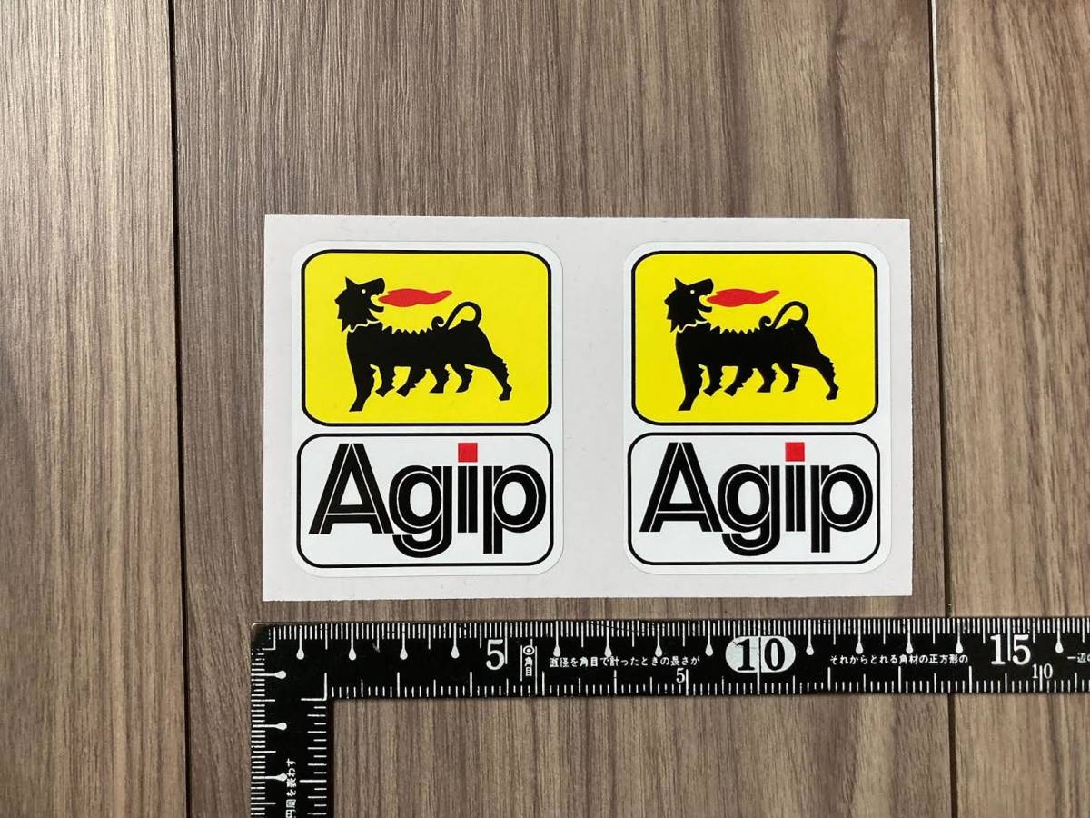 ★送料無料★Agip アジップ ロゴ ステッカー デカール セット拍卖