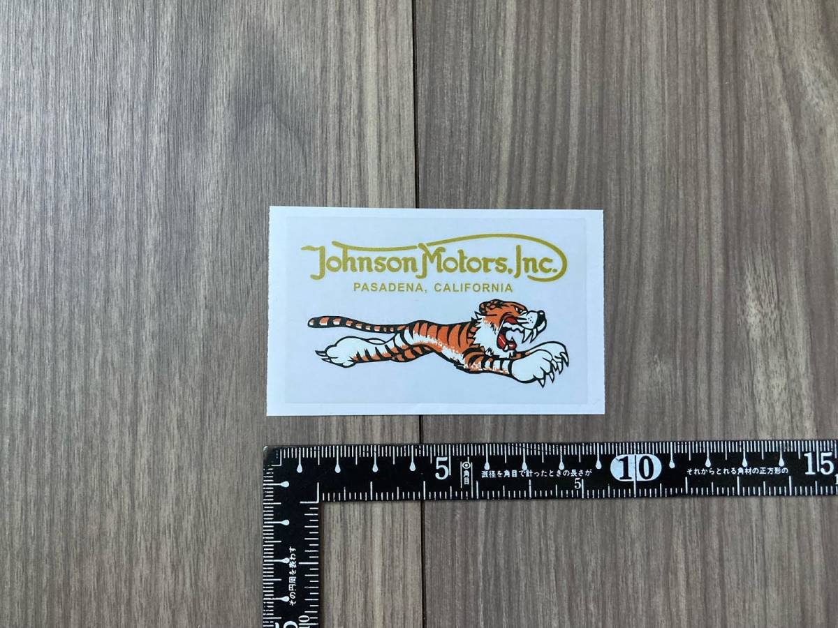 ★送料無料★Johnson Motors Inc Tiger タイガー ステッカー デカール クリア拍卖