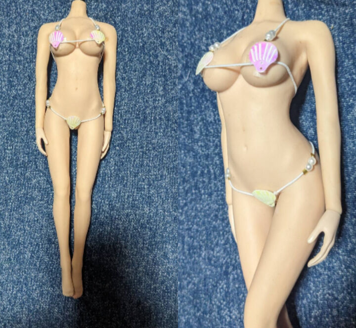 1/6ドール用 TBLeague ファイセンS07 クールガール オーロラ ホワイト 貝がらビキニ拍卖