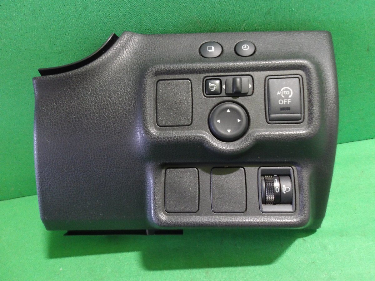 【B】日産 ノート E12/NE12 純正 スイッチセット パネル付 AUTOオフ・レベライザー・ドアミラースイッチ拍卖