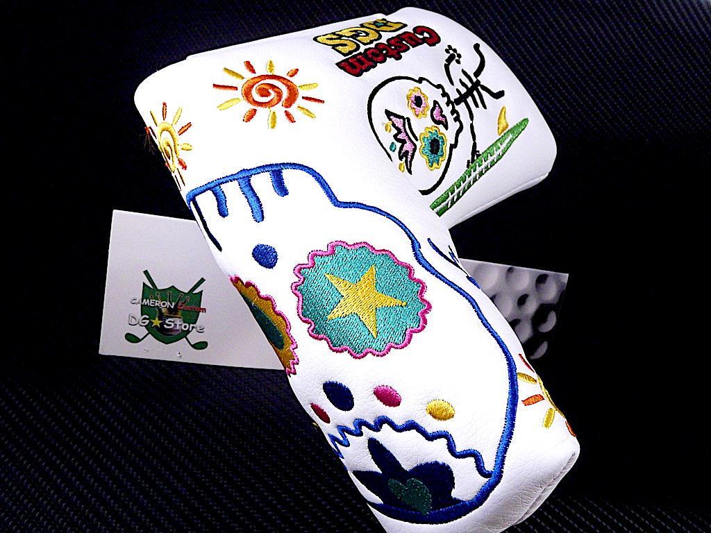 ★★特別割引★スカルメキシカン&サーフスカル★ホワイトヘッドカバー★★マグネット拍卖