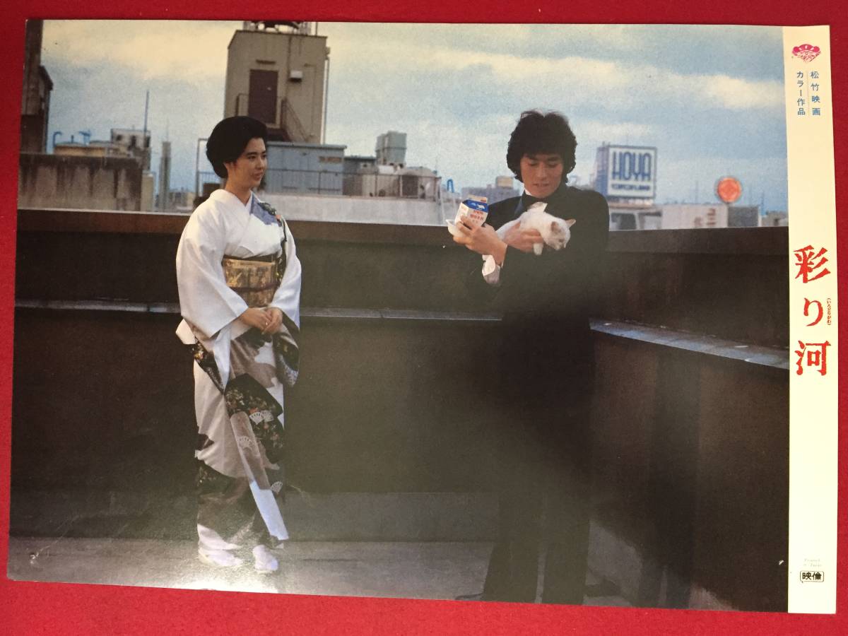 ly00545『彩り河』ロビーカード 松本清張 真田広之 名取裕子 平幹二朗 夏木勲 根上淳 石橋蓮司拍卖