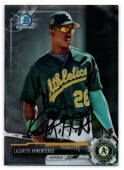 【LAZARITO ARMENTEROS】2017 Bowman Chrome Draft Facsimile Variations #BD135 ※NON AUTO※拍卖