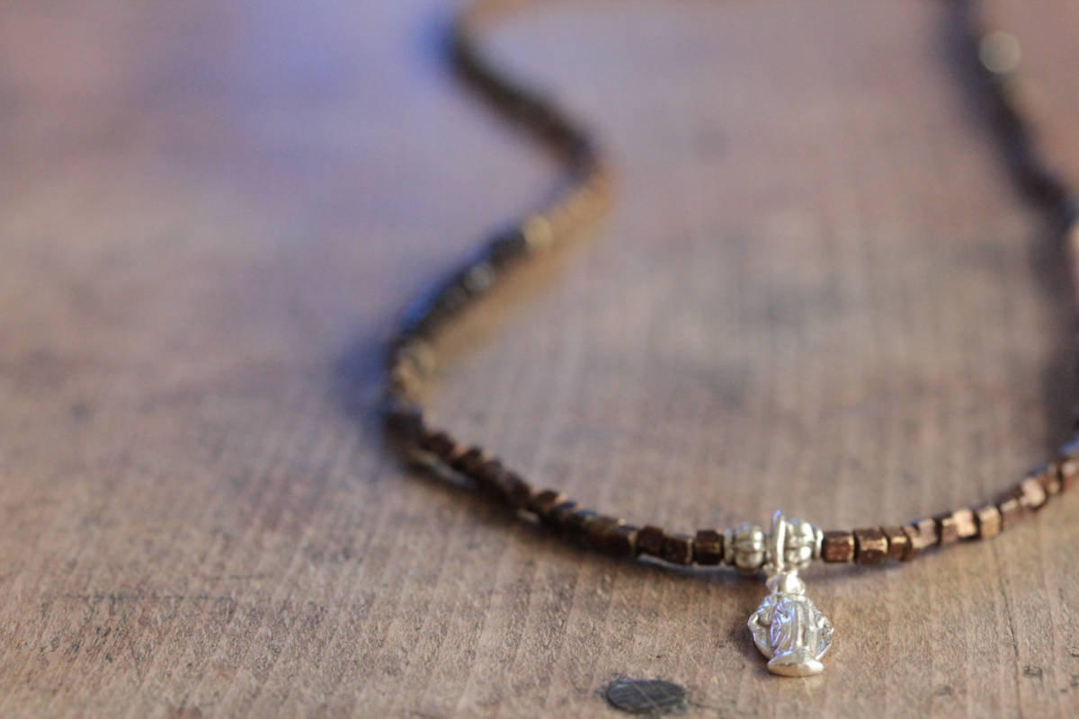 *brass beads & shell ネックレスブレスA拍卖