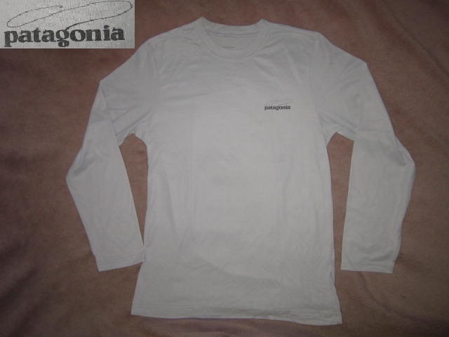 超レア! patagonia パタゴニア フライ フィッシング柄 ファーストレイヤー ロンT 灰 XS 釣り 長袖Tシャツ拍卖