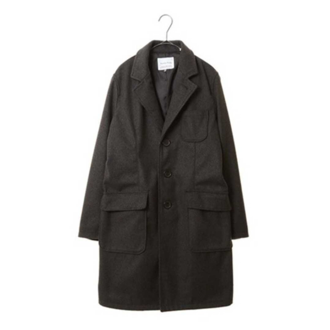 SEVENDAYS=SUNDAY ポリメルトン チェスターコート S グレー 拍卖