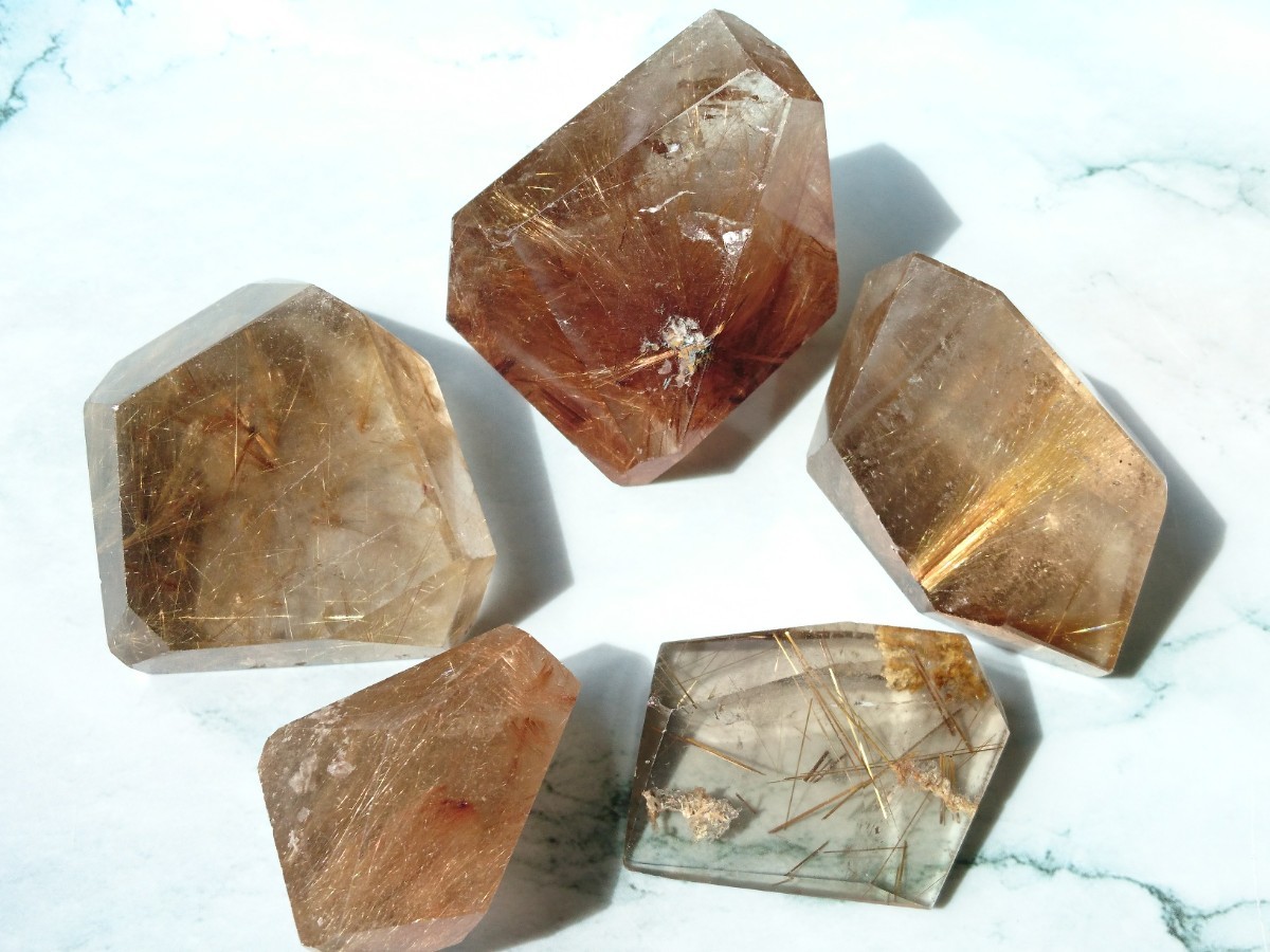 スモーキールチルクォーツ★5点セット拍卖