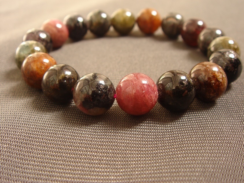 ☆開運UP、お守り、天然5A級トルマリンブレスレット10.8mmK3拍卖