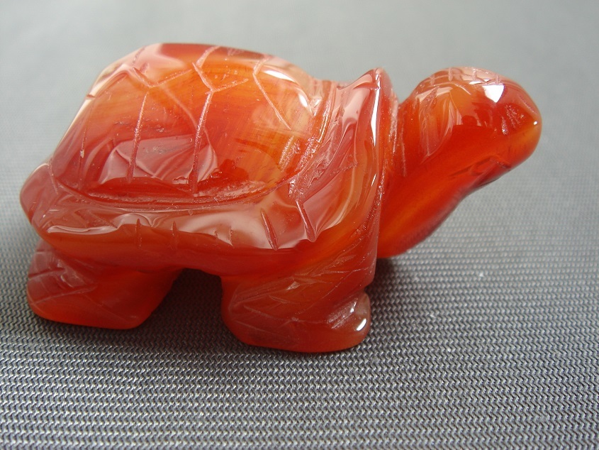 ☆風水,お守り,天然瑪瑙メノウめのうアゲート長寿亀置物1拍卖