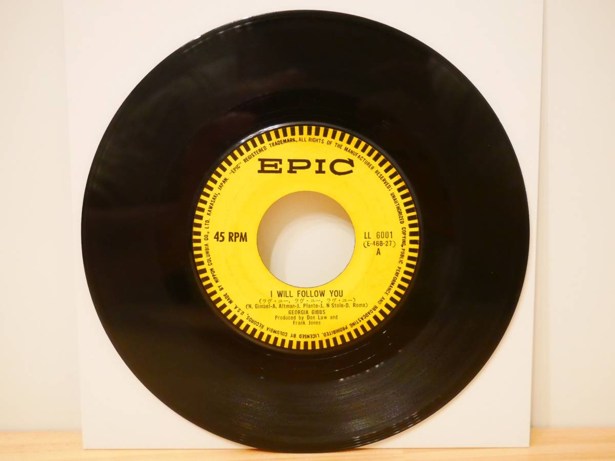 ■EP盤◇ジョージア・ギブス/ボビー・ヴィントン☆ラヴ・ユー、ラブ・ユー、ラブ・ユー/オーヴァー・ザ・マウンテン■拍卖