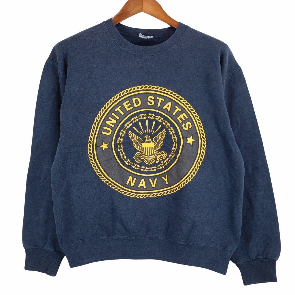 USA製 SOFFE U.S.NAVY スウェット レプリカ 民間 ネイビー (メンズ M) 中古 古着 O5214拍卖