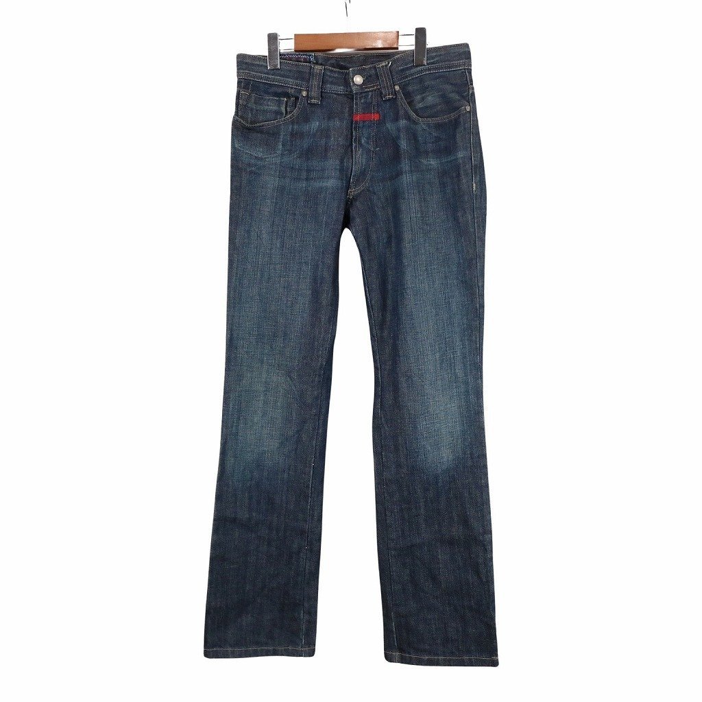 MARITHE + FRANCOIS GIRBAUD マリテ フランソワ ジルボー ストレート デニムパンツ ジーンズ インディゴ (メンズ 31) O8845 中古 古着拍卖