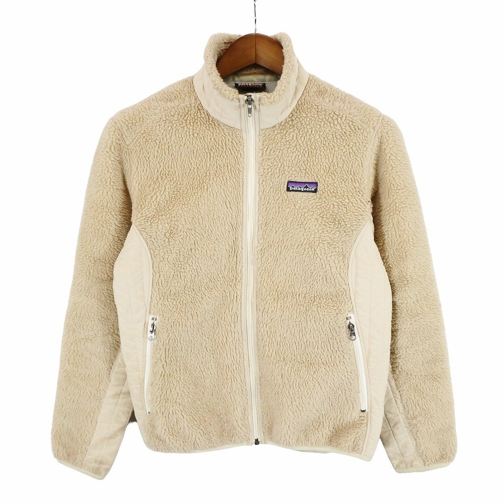 00年代 patagonia パタゴニア レトロX SYNCHILLA シンチラ フリースジャケット アウトドア ベージュ (レディース M) O8860 中古 古着拍卖