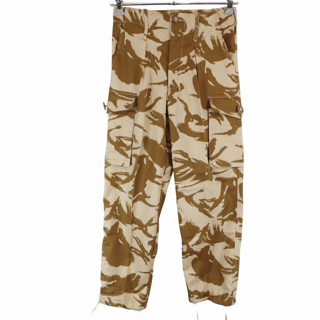 イギリス軍 コンバットパンツ ミリタリー ユーロ DPMカモ (メンズ 72 76 92) O6797 中古 古着拍卖