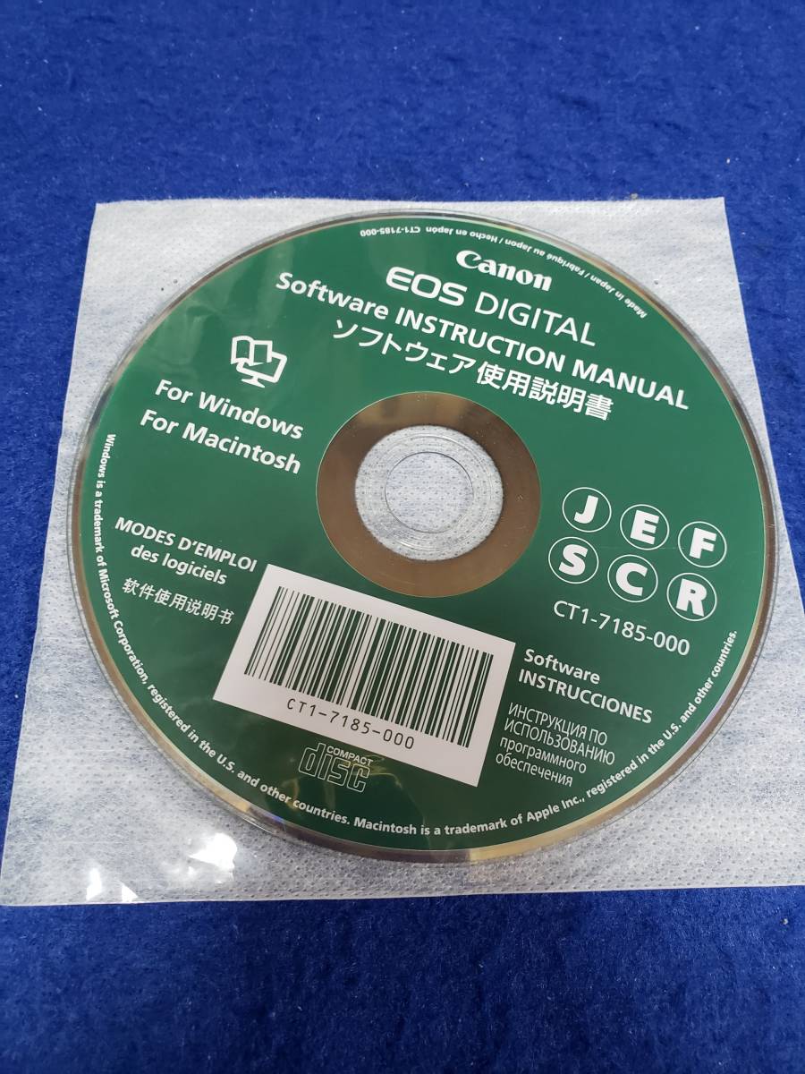 CD008 CDのみ Canon EOS DIGITAL software instruction manual ソフトウェア使用解説書 for Windows Macintosh 未使用 CT1-7185-000拍卖