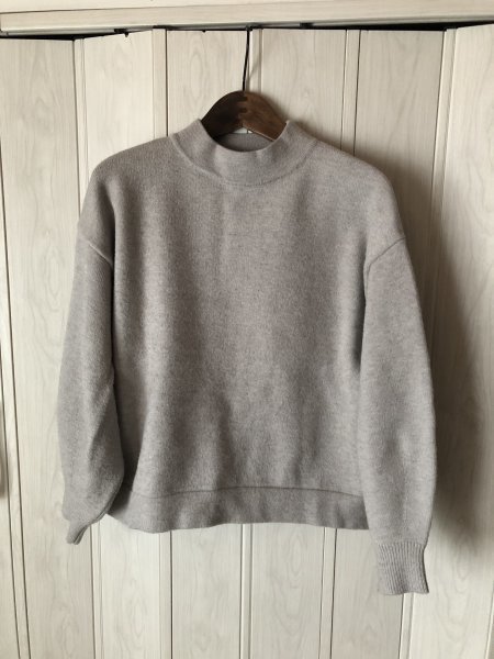 ◆il Lino/グレーのハイネックニット◆f2拍卖