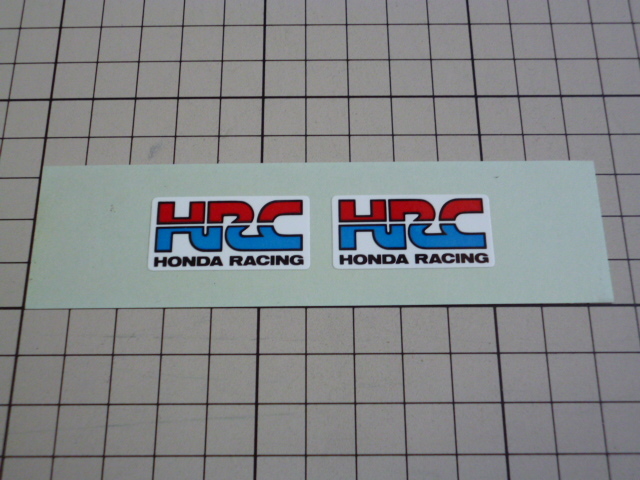 HRC HONDA RACING ステッカー 1シート 当時物 です(35×17mm) ホンダ レーシング拍卖