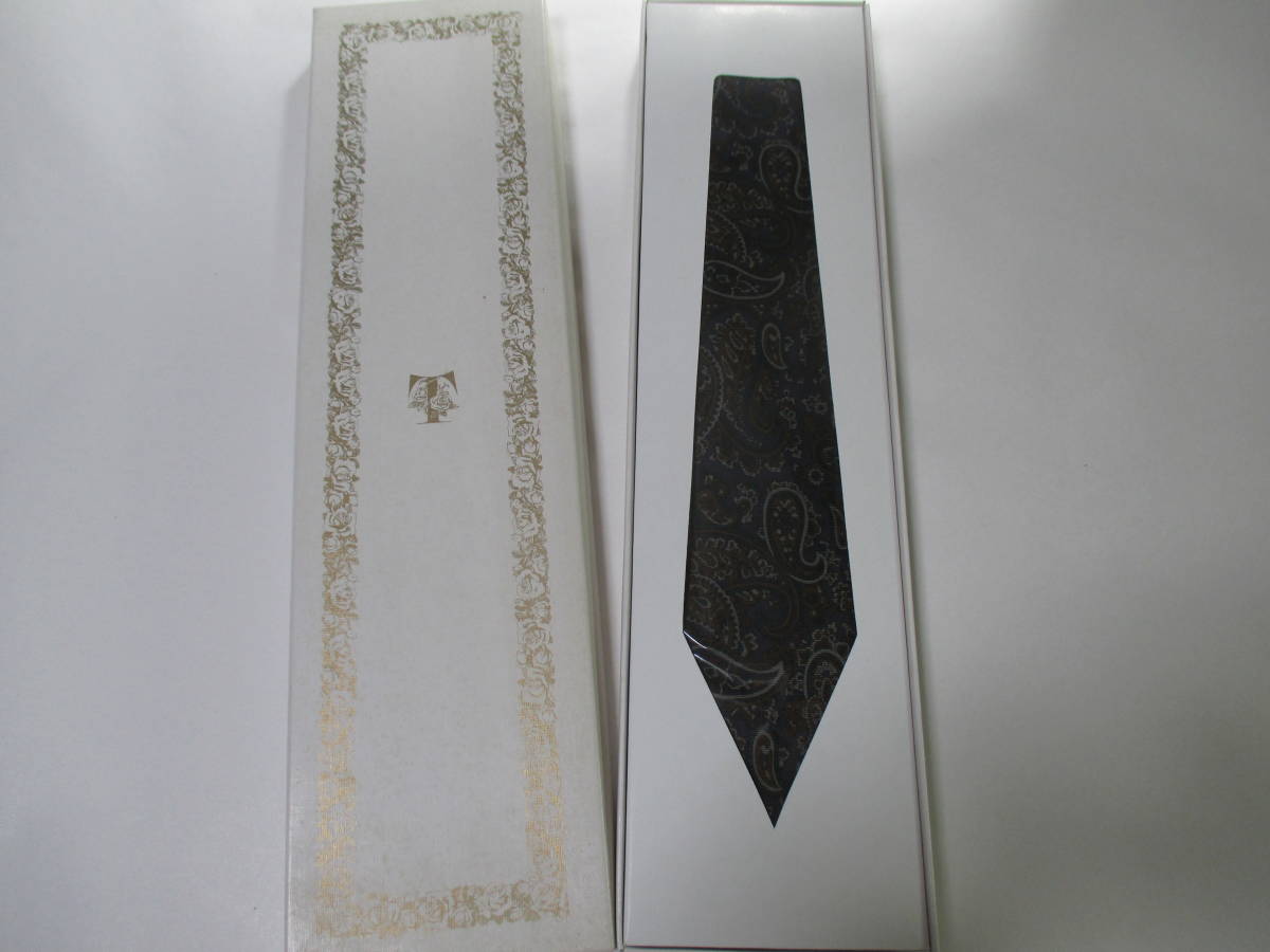 ◇ロゼッタバルカン ROSETTA VOLCAN ◇ネクタイ◇高島屋デパート販売品◇新品・未使用◇ペーズリー柄/紺色系◇第30弾ブランド◇30-136◇ 拍卖