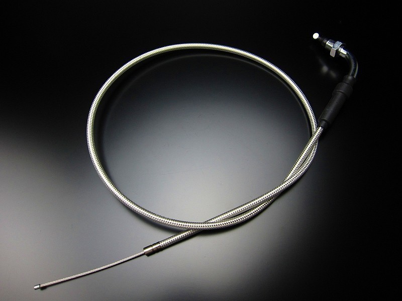 モンキー/ゴリラ ステンレスメッシュスロットルワイヤー/アクセルワイヤー 40cmロング拍卖