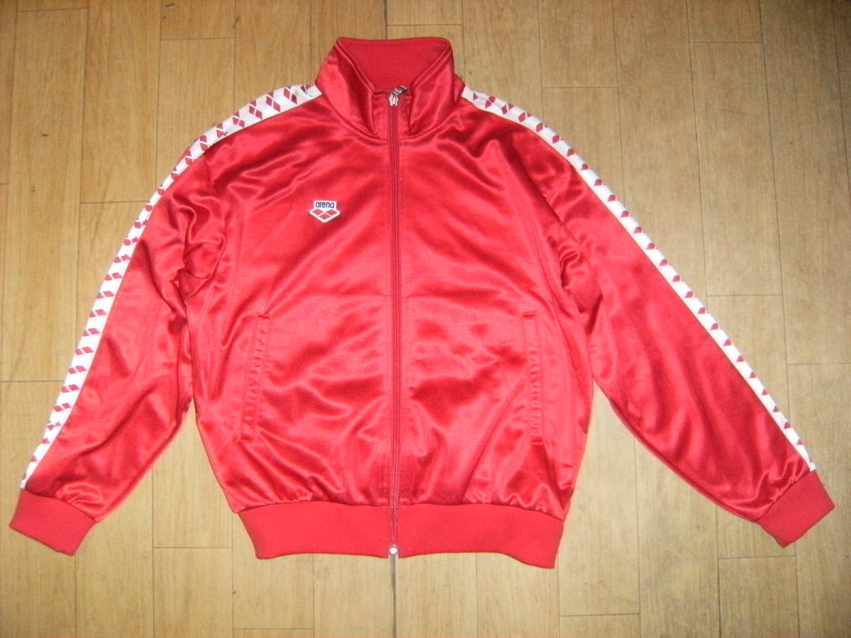 平成レトロ★日本製★90年代★当時物★DESCENTE デサント製★arena アリーナ ジャージ ジャケット★水泳 スイミング 競泳 トライアスロン拍卖