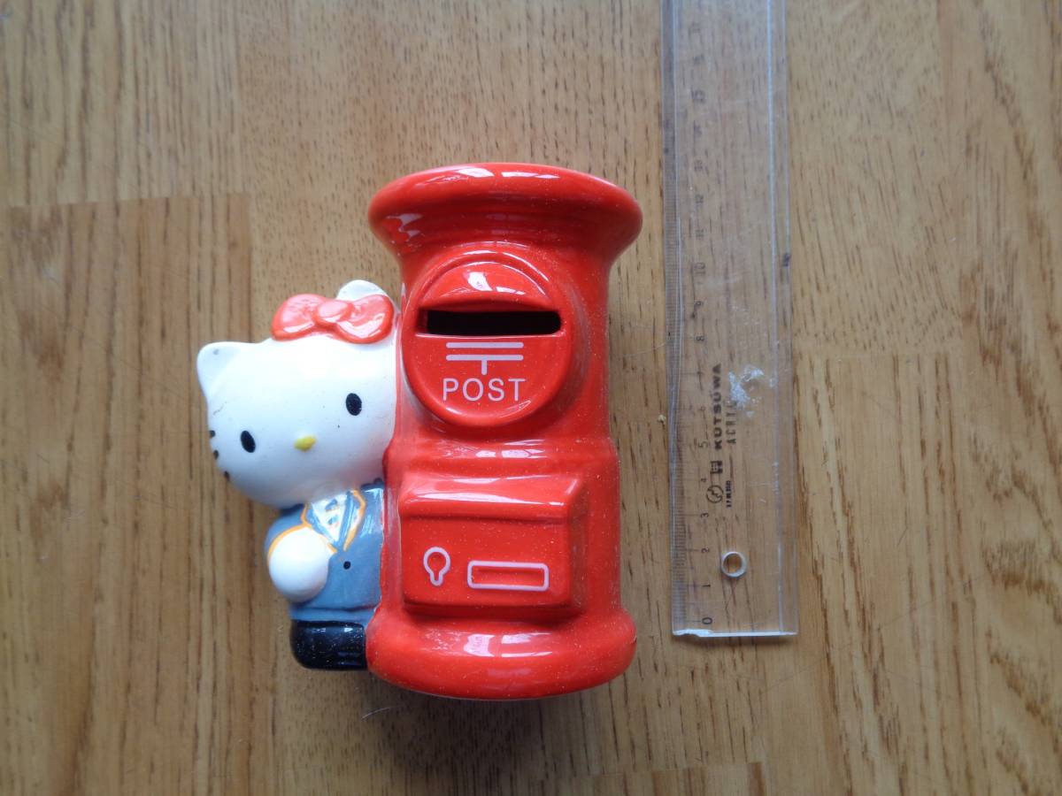 即♪非売品?:キティちゃん付きの郵便ポスト型・貯金箱(^^♪拍卖