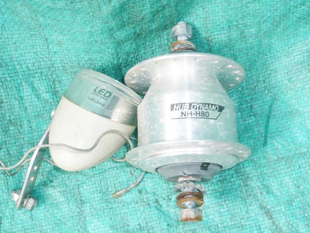 ★レストア・リペア用 組立に自信がある方? 27インチ らくらくライト&ダイナモセット LED 程度中 D-43 18822★拍卖