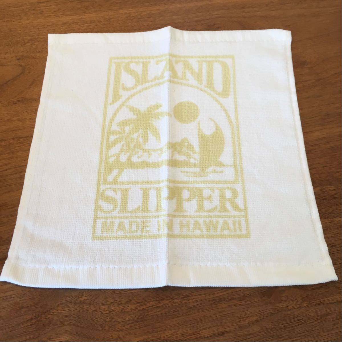 非売品 未使用 アイランドスリッパ ISLAND SLIPPER ノベルティ ハンド タオル ホワイト レア SANDALS サンダル ハワイ ビームス拍卖