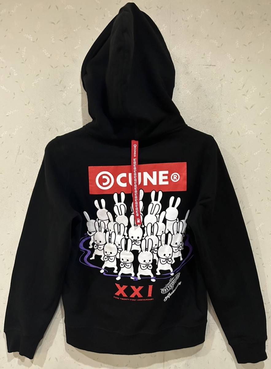 *キューン CUNE XXI 21th うさぎ達 スウェット ダブルジップ パーカー S      BJBC.AJ拍卖