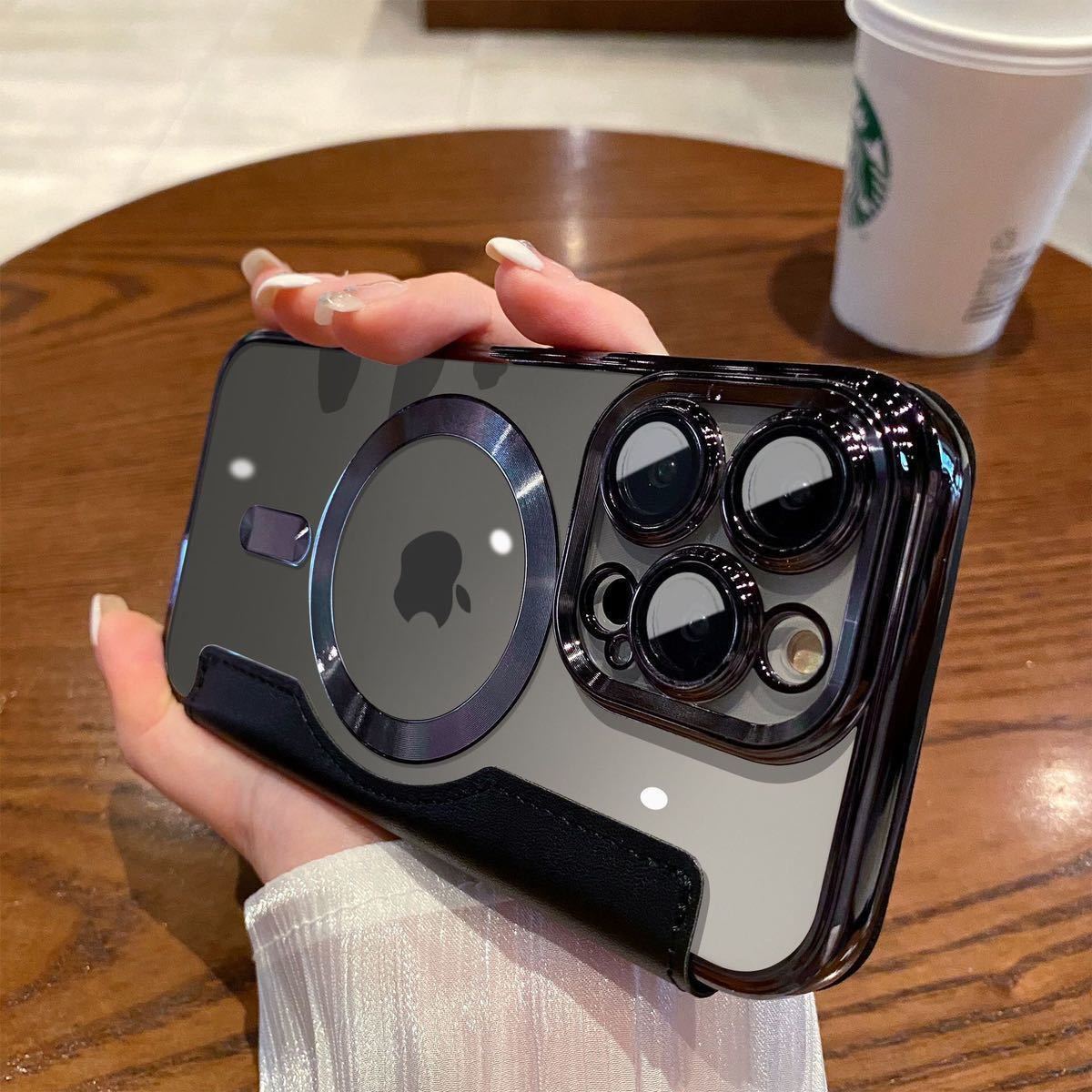 7色展開 iPhone 13 レザーケース アイフォン13 ケース iPhone13 カバー 手帳型 カード収納 レンズ保護 メッキ加工 Magsafe充電 B拍卖