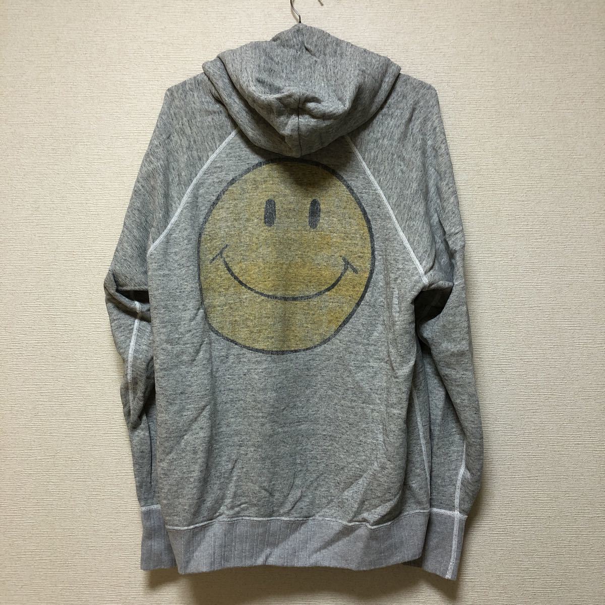 ジャクソンマティス スマイルプリント パーカー 染み込みプリント jackson matisse ロンハーマン取扱いブランド ヴィンテージ風拍卖