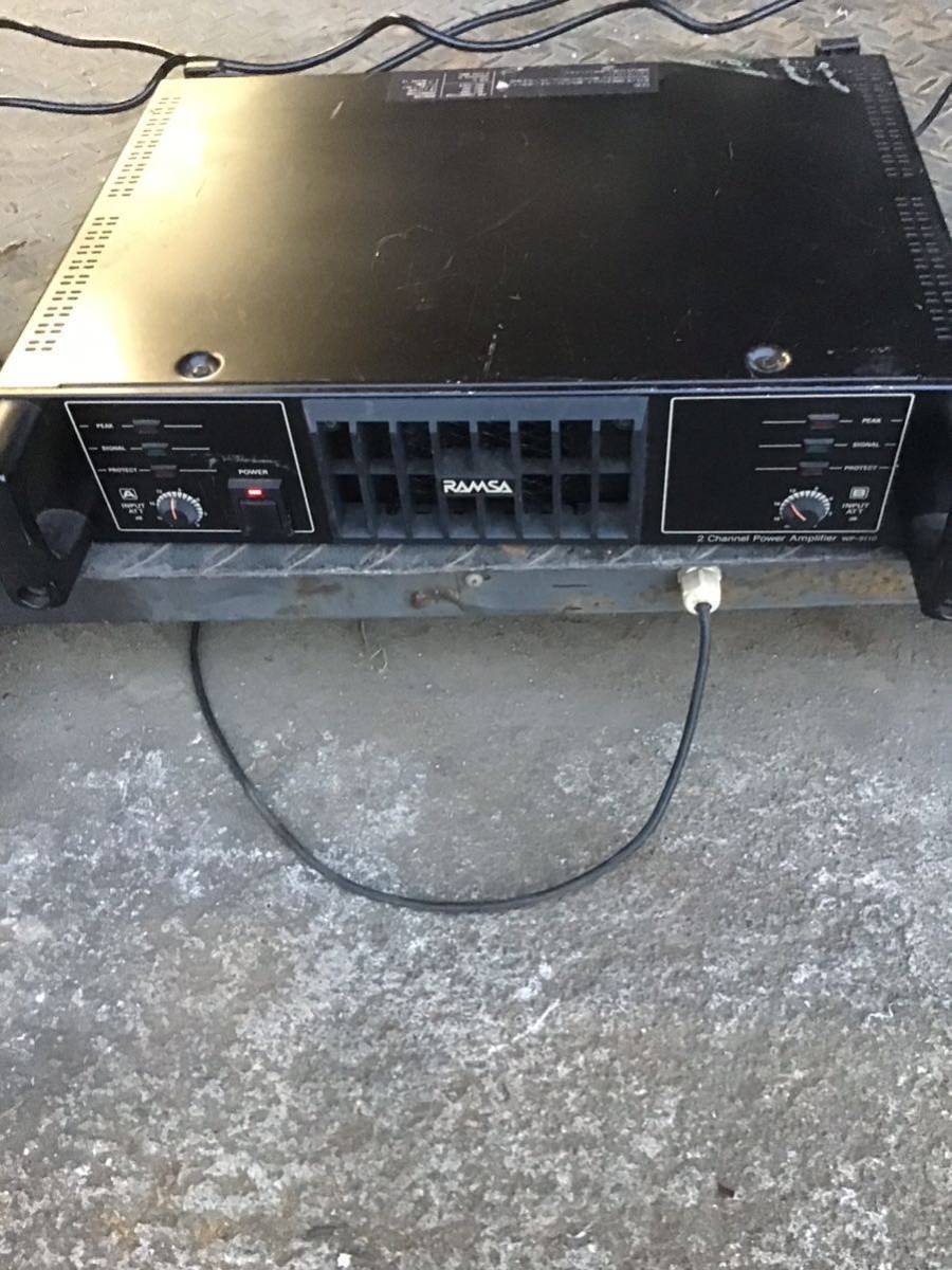 No004 RAMSA チャンネルパワーアンプ WP-9110 AC 100V 630W拍卖