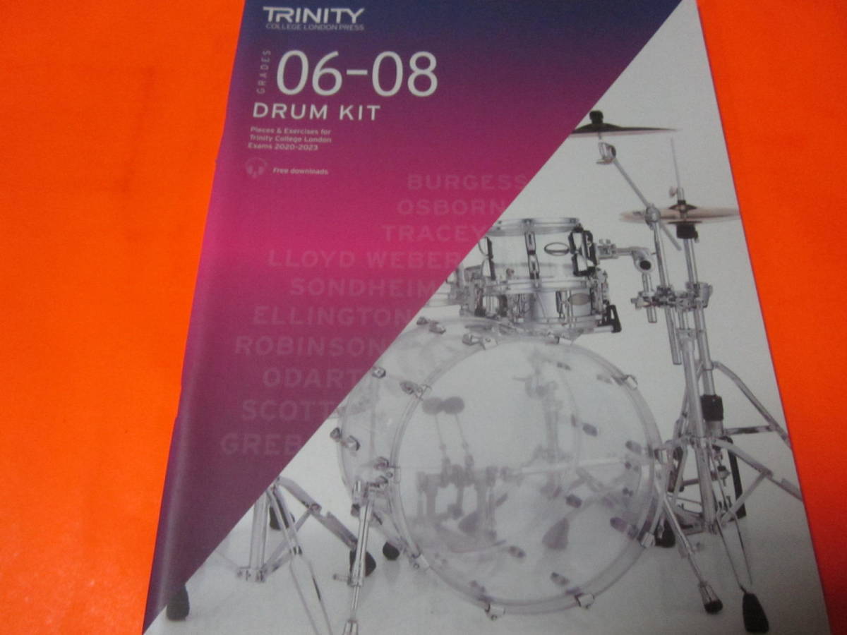 ♪輸入楽譜 Trinity College London Drum Kit From 2020. Grades 6-8 音声はfreeダウンロード形式です。 ドラム・ドラムキット 練習譜拍卖
