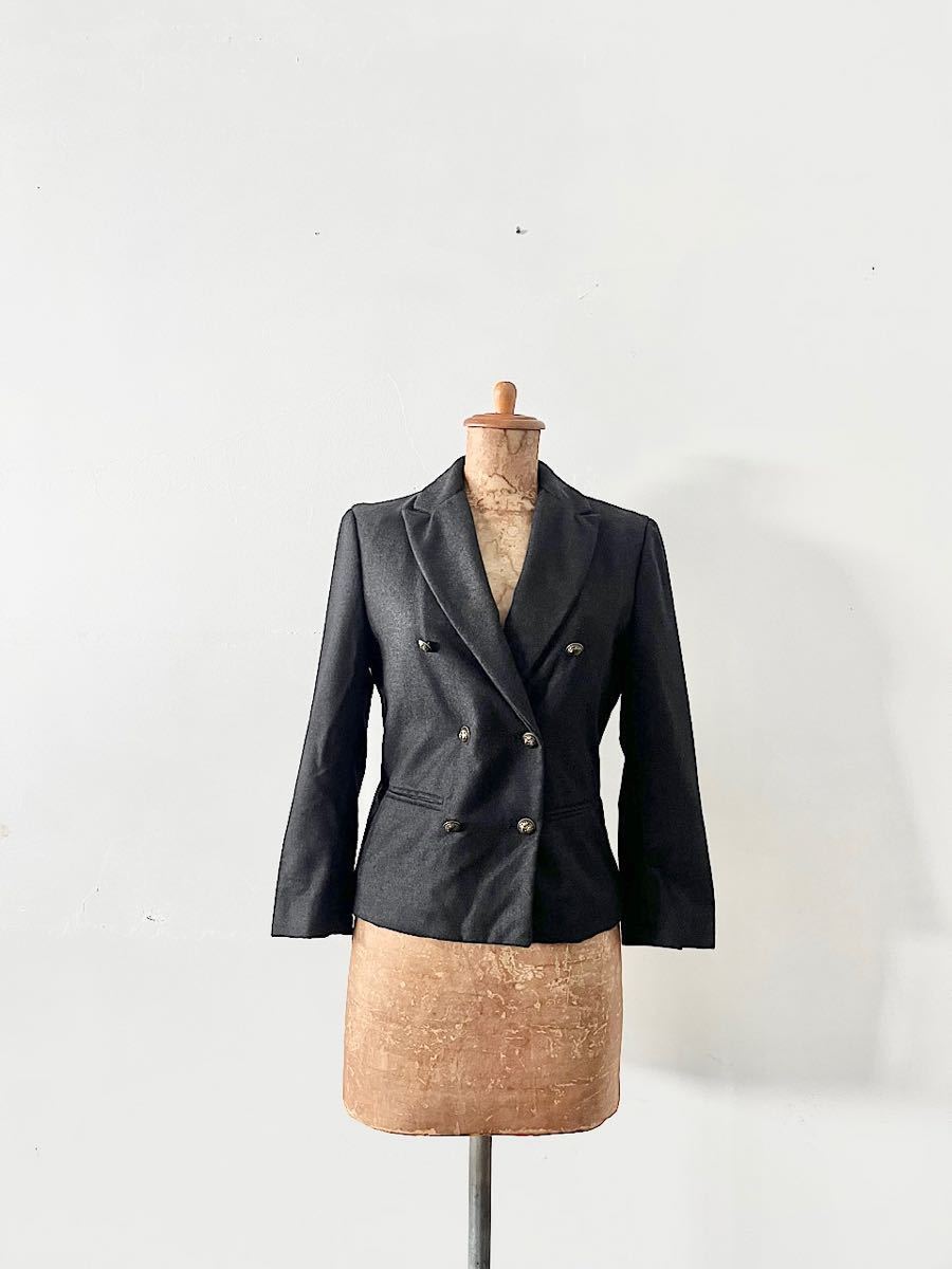 forte_forte ウールジャケット チャコールグレー サイズ0拍卖